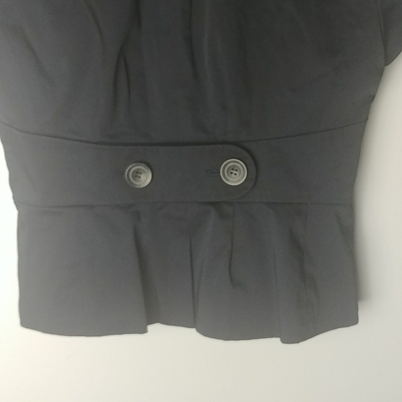 Loft Button Down Navy Blue Lined Short Sleeve Jacket. - Picture 7 of 9
